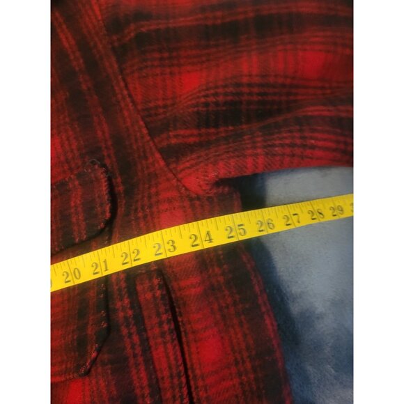 VTG Woolrich Wool Hunting Suit Buffalo Plaid Red Mackinaw Jacket 44L Pants 38 - Picture 9 of 12